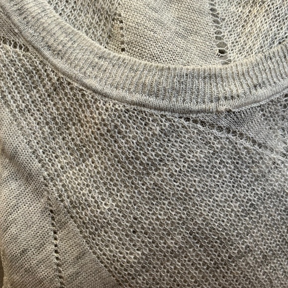 NWT $295 Veronica Beard Elina Crew Neck Sweater XL in Grey Melange - Picture 11 of 12